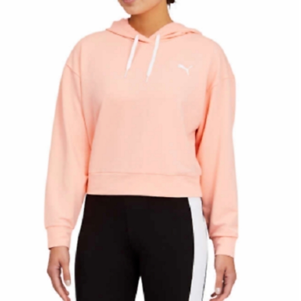 Puma Lightweight Corral Cropped Hoodie Pullover Sweater